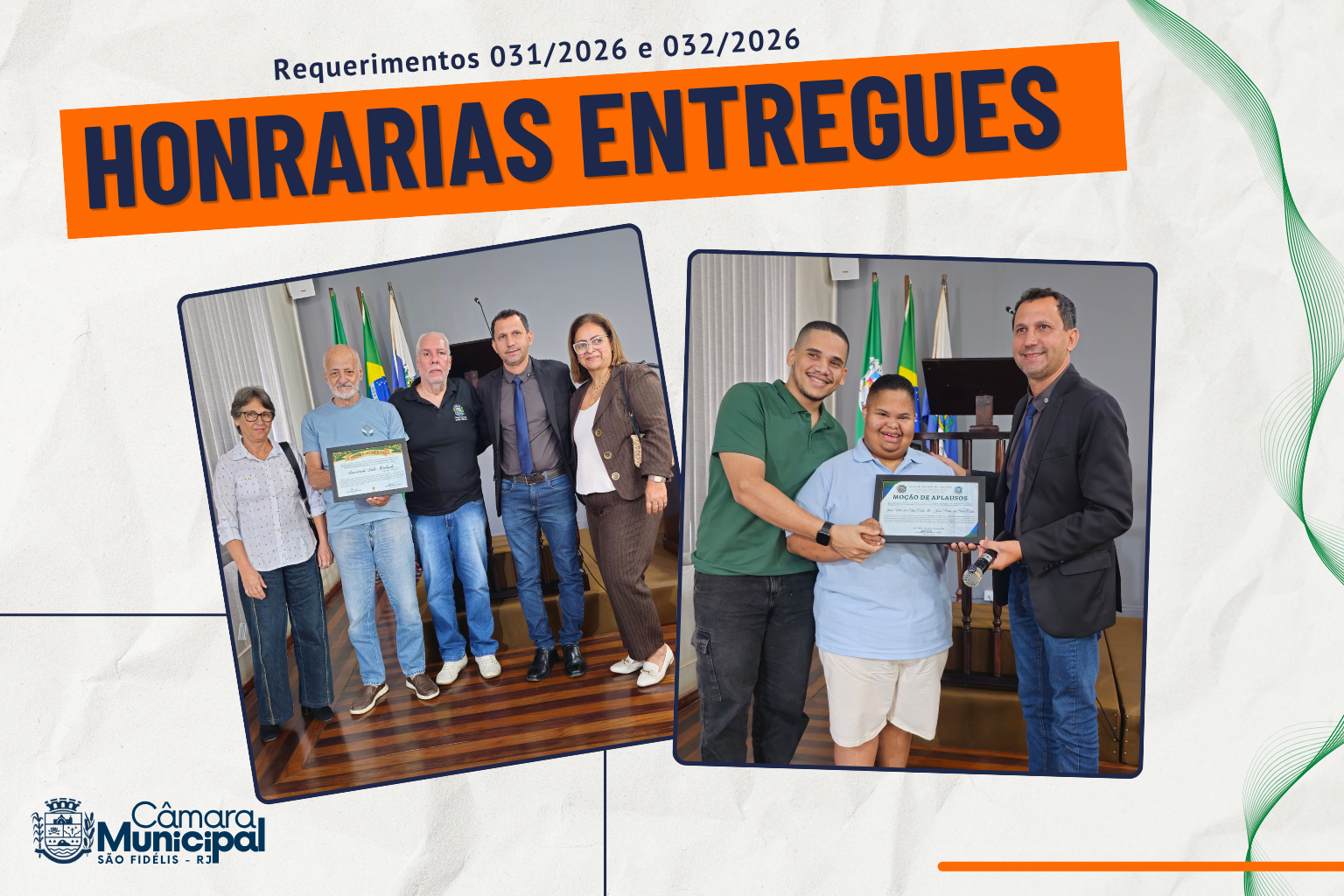 Entrega de Honrarias