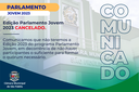 Parlamento Jovem Cancelado